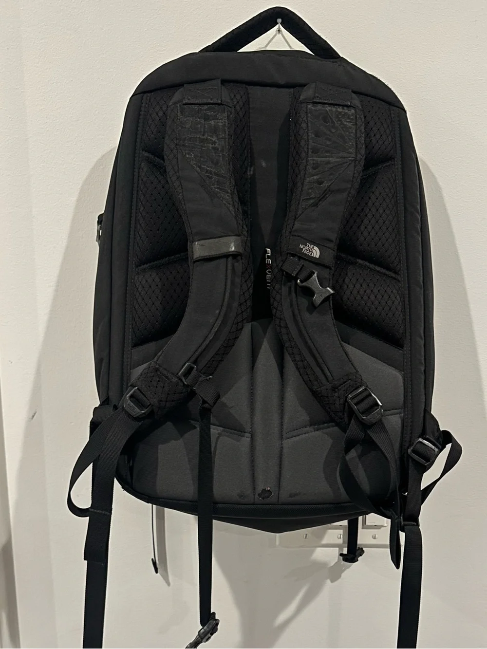 The North Face Black Surge Daypack with White Accents